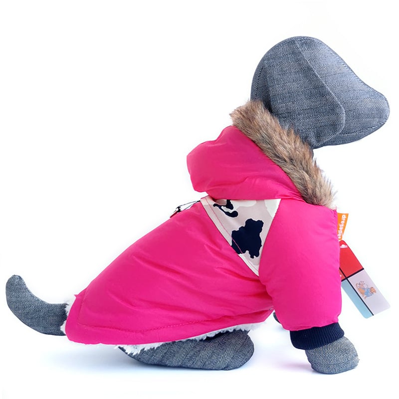 Warm Plush Dog Hoodie Vest for Autumn and Winter