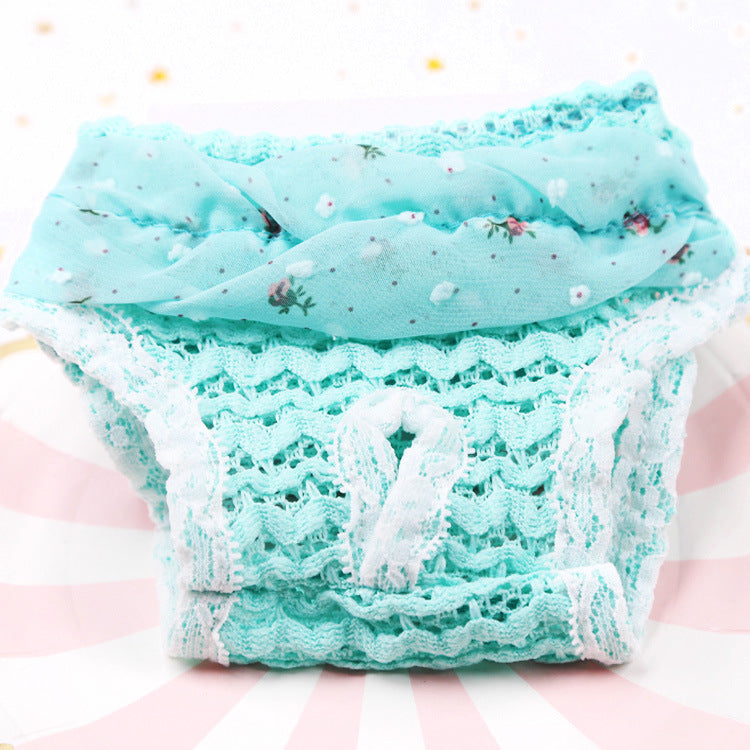 Denim Chiffon Physiological Pants for Small Dogs
