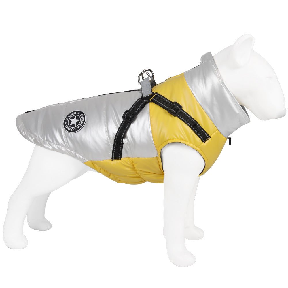Windproof Reflective Cotton Coat for Big Dogs
