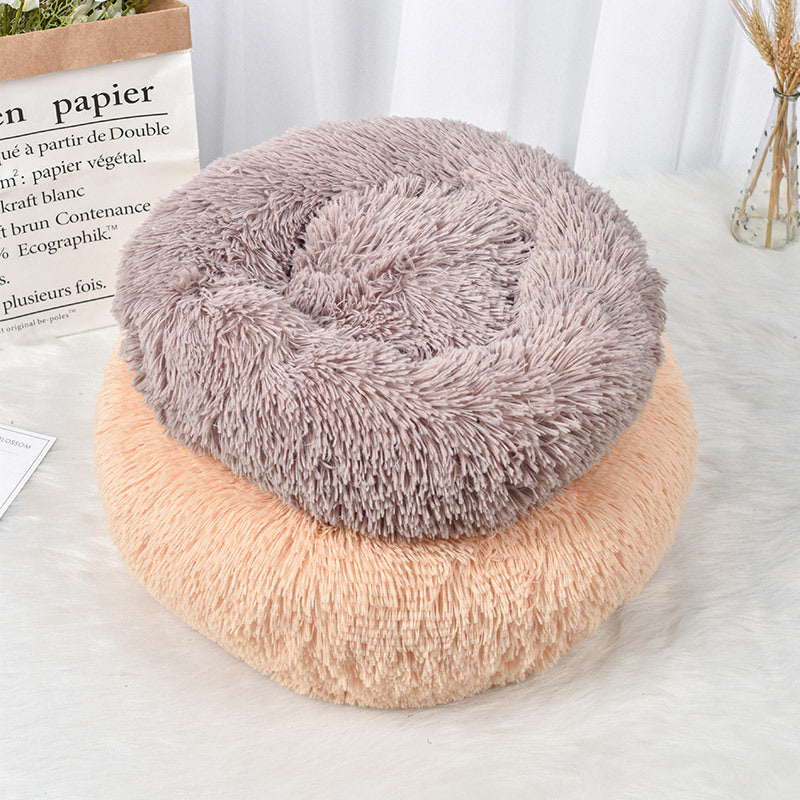 New Dog Bed - Plush Round Pet Mat for Cats and Dogs