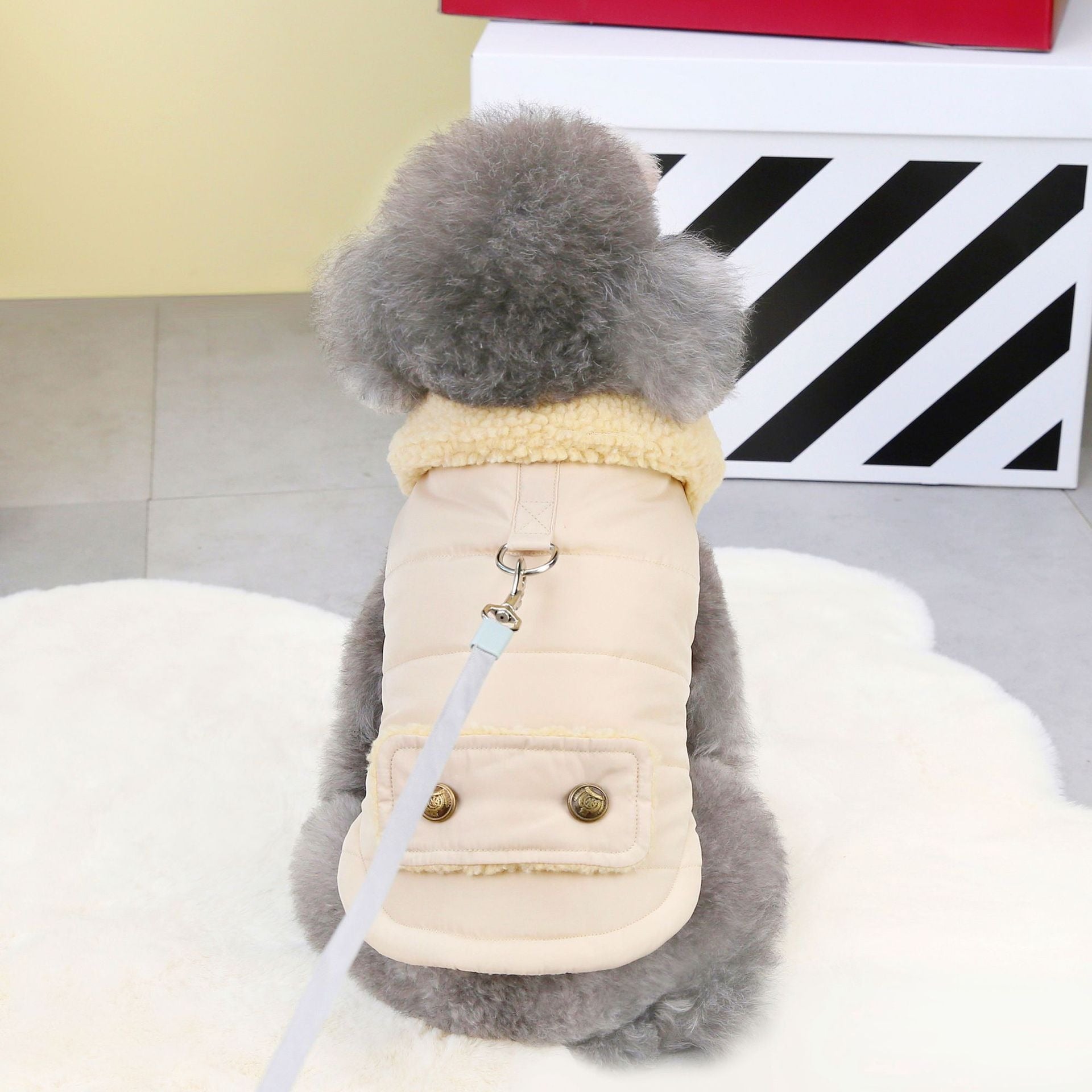 Nordic Fur Collar Pet Cotton Vest