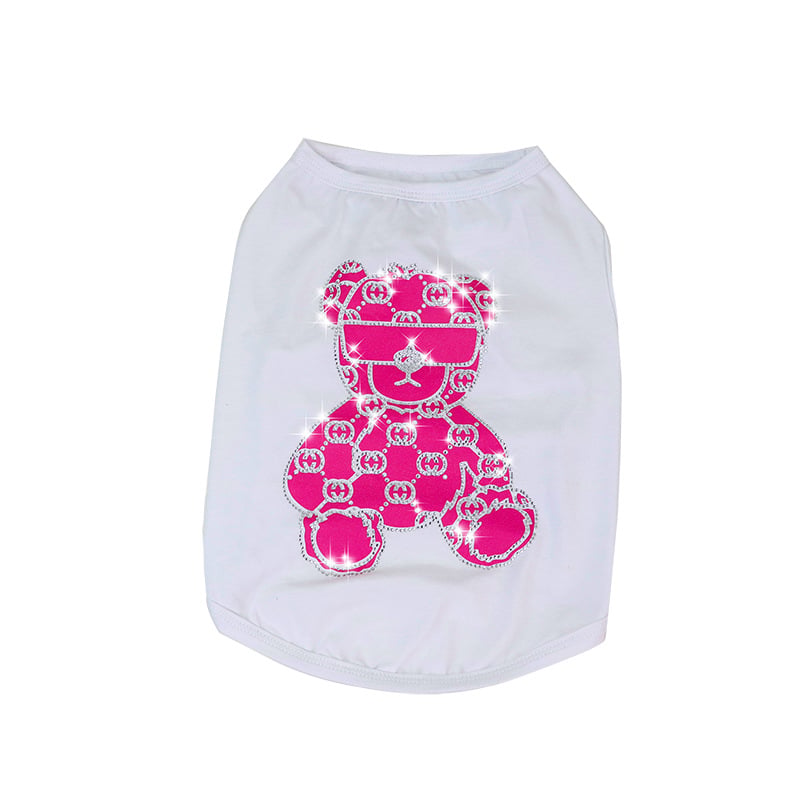 Schnauzer Summer Waistcoat with Bright Diamond Design