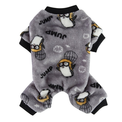 Autumn Plush Dog Pajamas for Pets