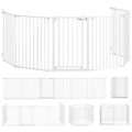 6-Panel Foldable Pet Barrier with Door