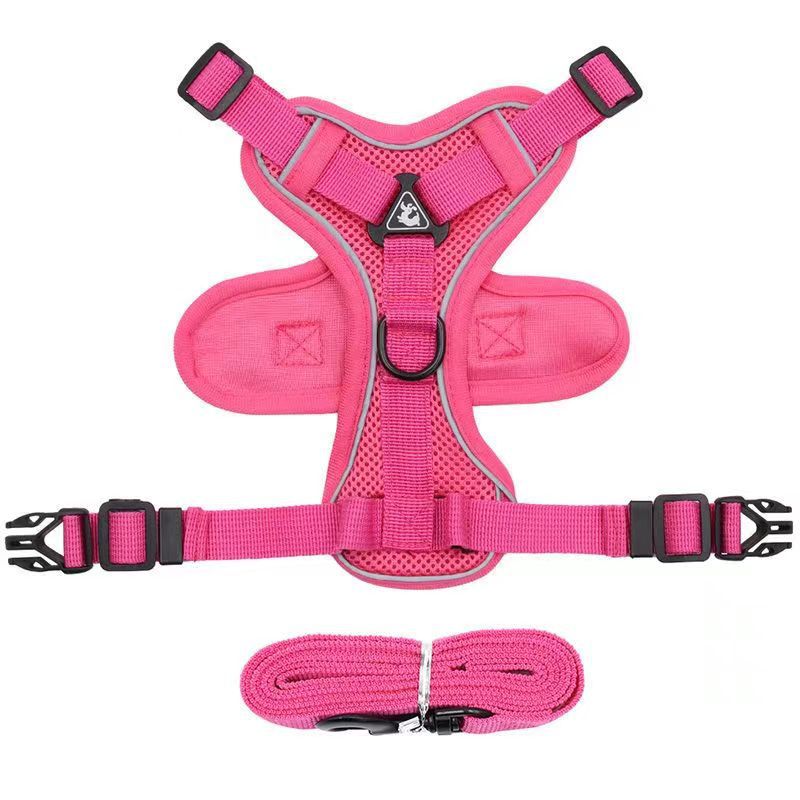 Reflective Anti-Slip Dog Traction Rope in Vest Style