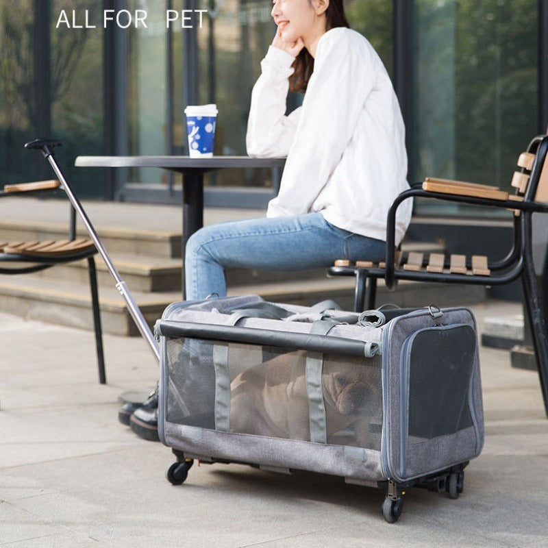 Large-Capacity Pet Trolley Carrier