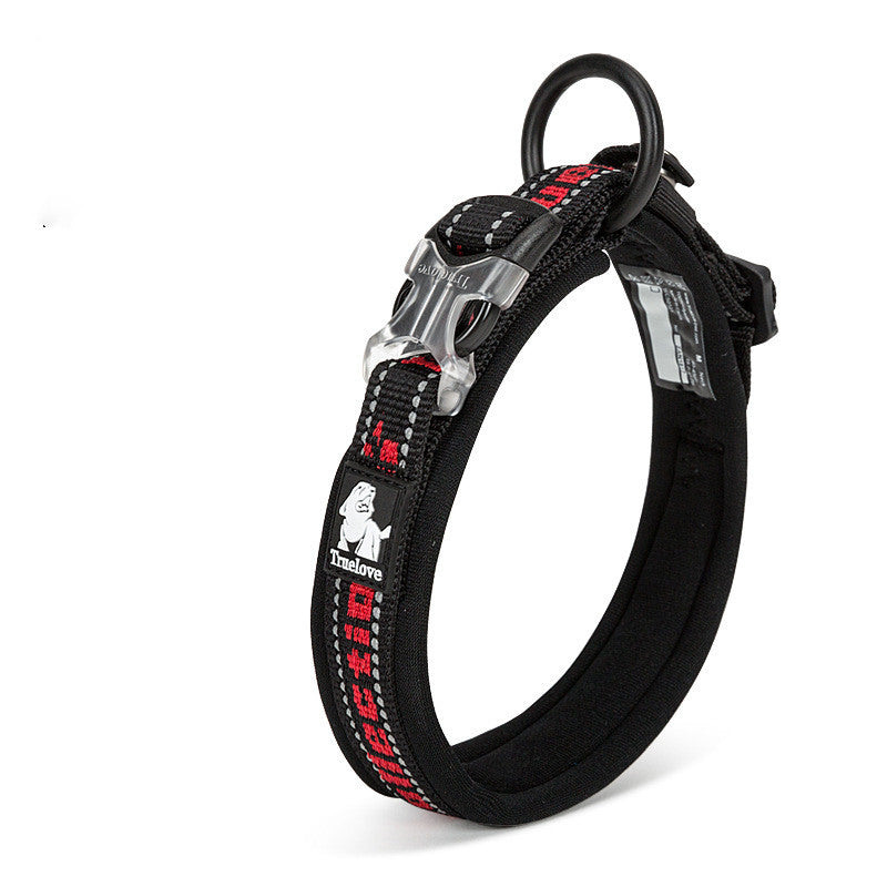 Adjustable Reflective Dog Collar with Soft Diving Fabric