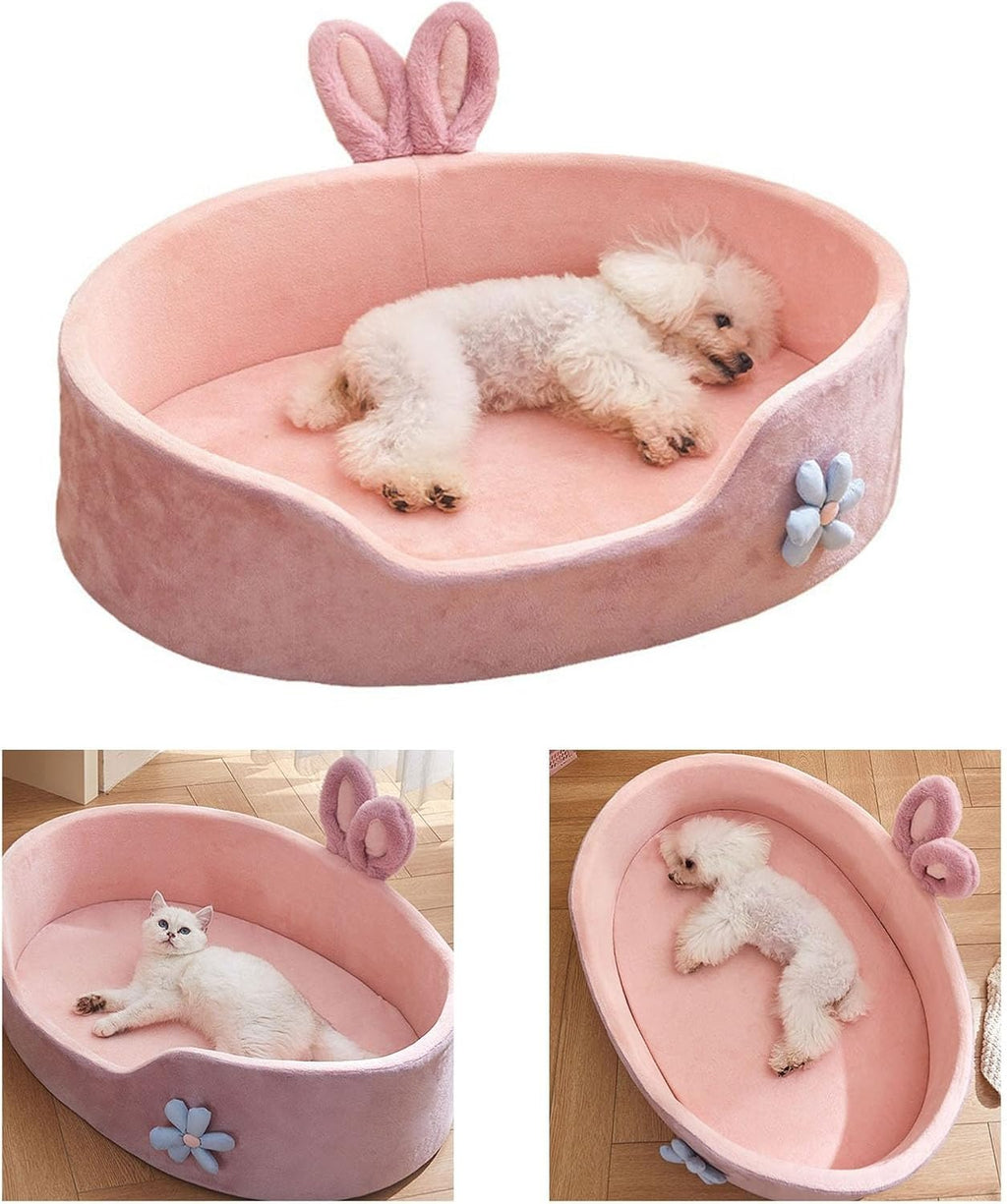 Princess Pink Pet Bed Detachable Washable