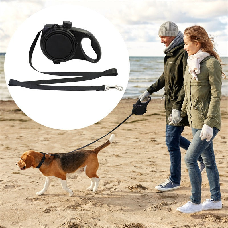 Pet Leash with Water Bottle for Cats and Dogs