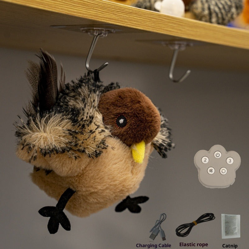 Interactive Magpie Cat Plush Smart Toy