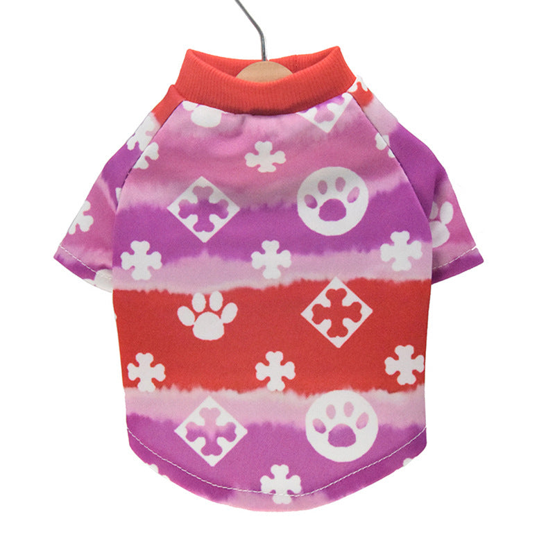 Gradient Dog Clothes for Teddy - Spring & Autumn Wear