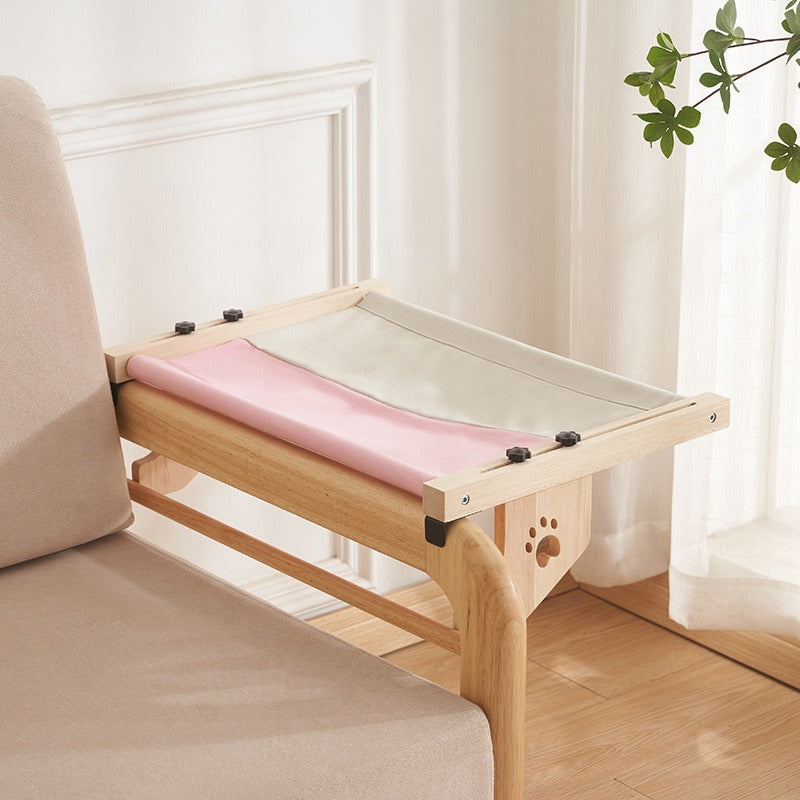 Wooden Cat Bed Hanging Window Perch