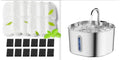 2.2L Stainless Steel Pet Water Fountain