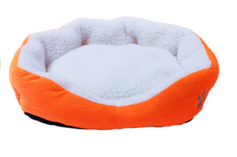 Removable Pet Bed with Warm Lamb Fleece for Dogs
