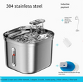 2.2L Stainless Steel Cat Water Fountain with Filters
