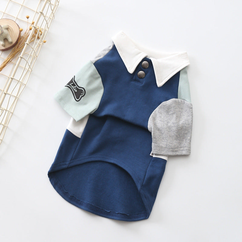 Spring New Dog Polo Shirt for Fashionable Pets