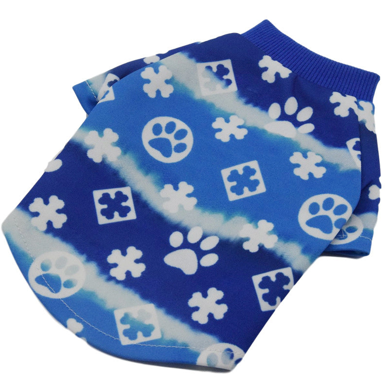Gradient Dog Clothes for Teddy - Spring & Autumn Wear