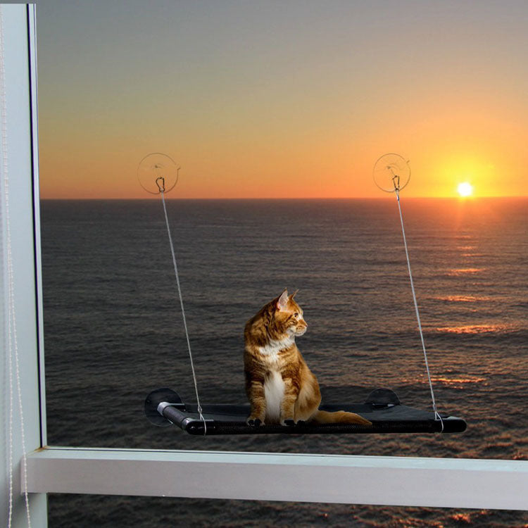 Cat Hammock with Suction Cups for Pets up to 26 lbs