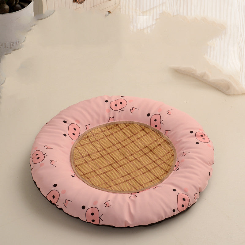 Waterproof Round Dog Mats for All Seasons and Cats