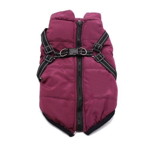 Winter Dog Cotton Coat with Integrated Vest Design