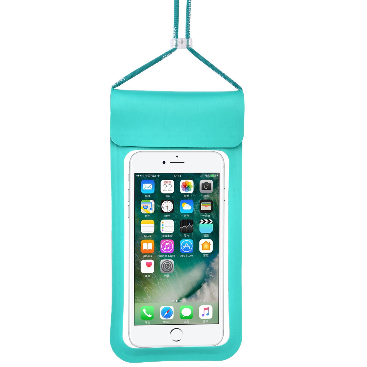 Outdoor Waterproof Phone Pouch with Touchscreen (Clear)