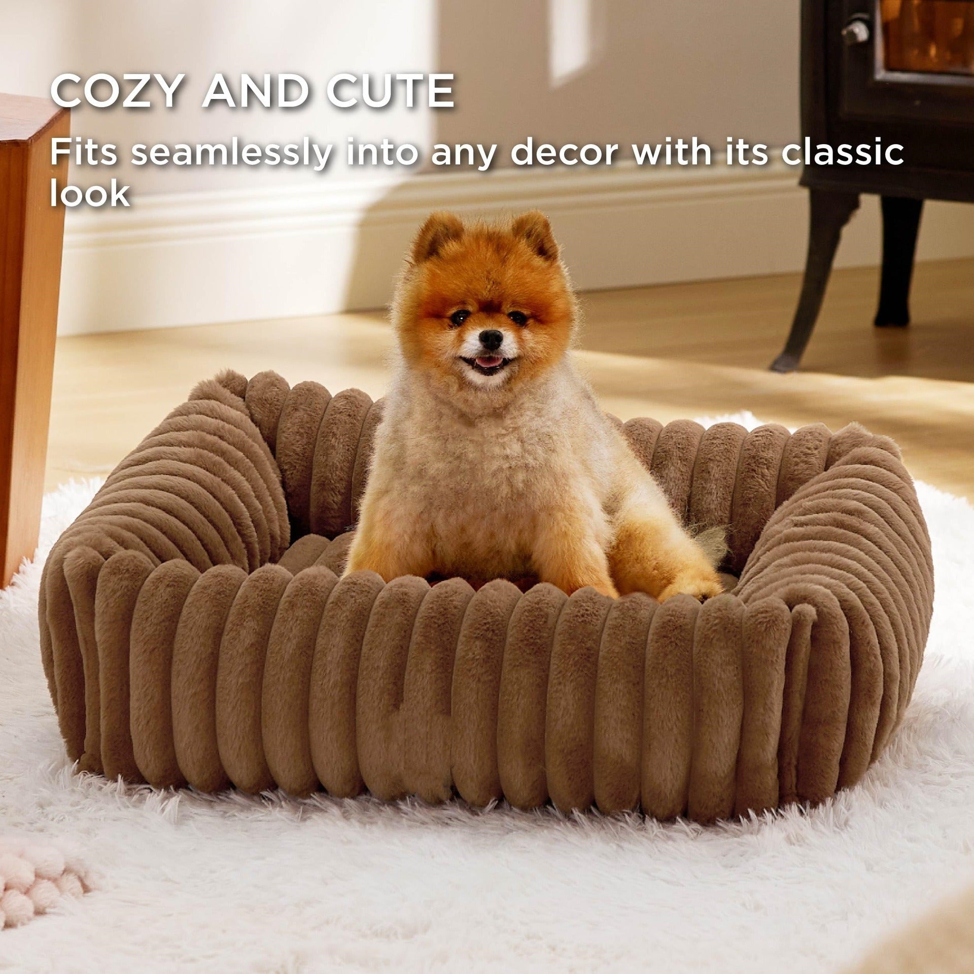 Warm Plush Pet Bed Doghouse