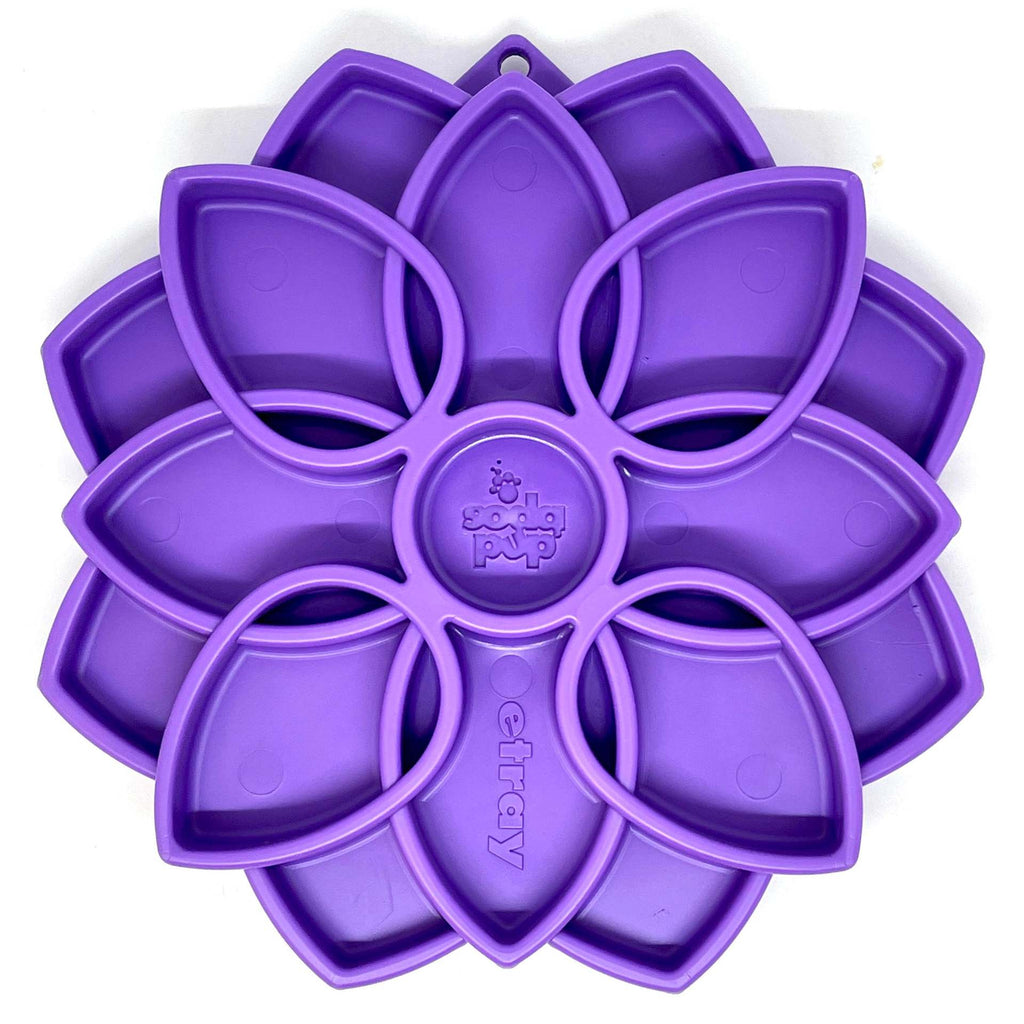 Interactive Slow Feeder Dog Bowl with Mandala Design