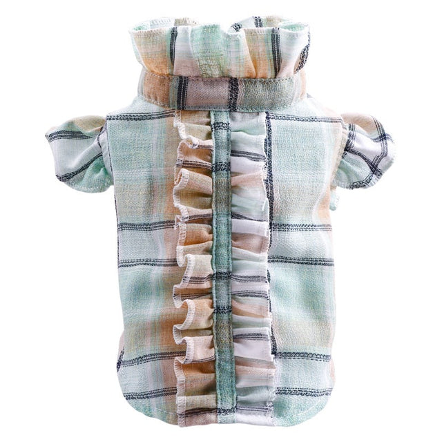 Summer Lightweight Pet Shirt for Cats with Wood Ear Design