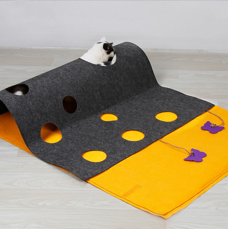 Cat Hide and Seek Play Mat for Cats