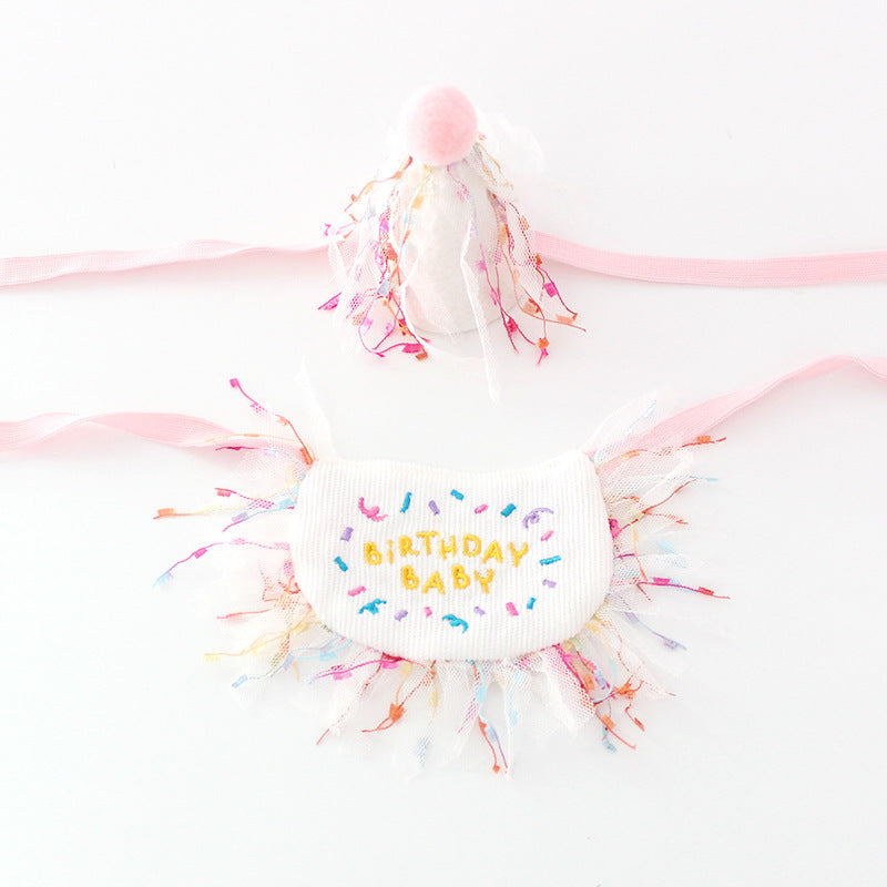 Dog Party Bib - Birthday Triangle Scarf for Pets