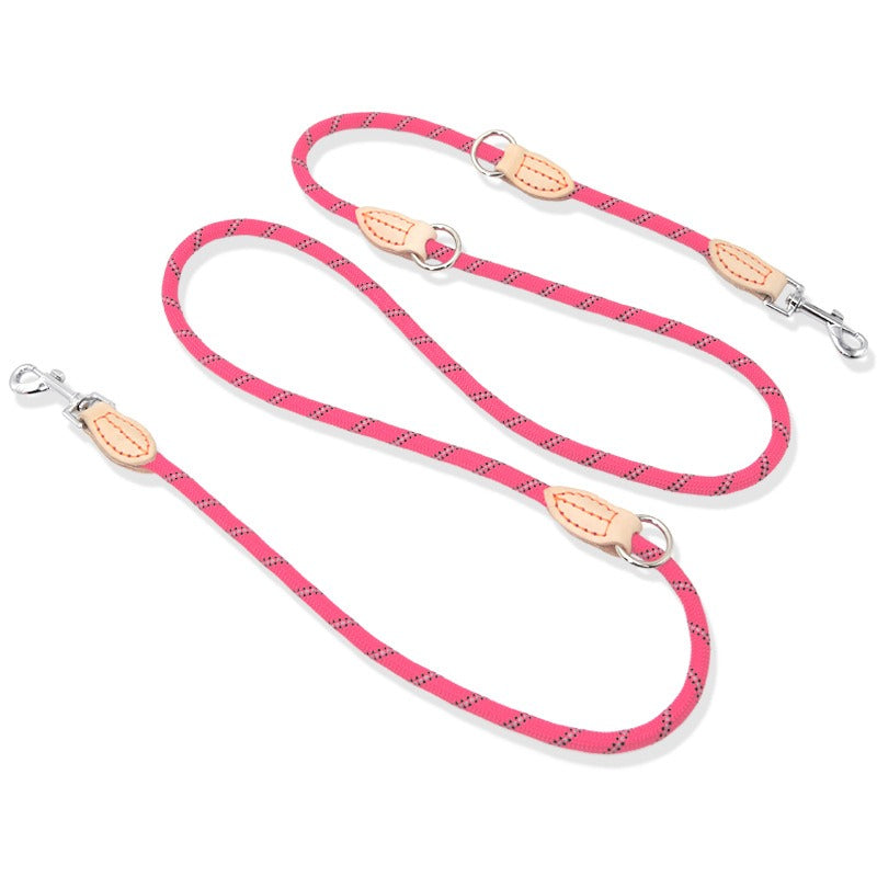 Multifunctional Leather Dog Leash