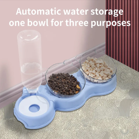 Automatic Cat Bowl with Water Dispenser