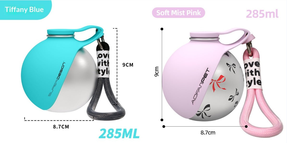 Portable Pet Stainless Steel Water Bottle