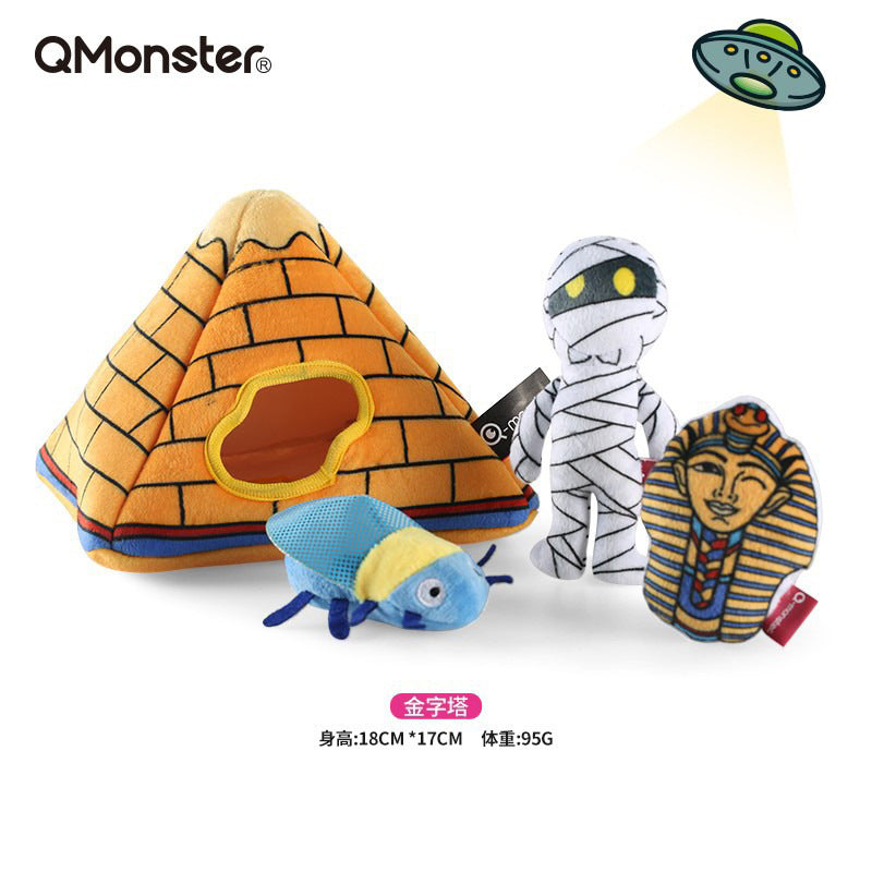 Q-Monster Plush Sound Dog Training Toy for Pets