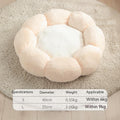 Plush Round Flower-Shaped Doghouse for Pets