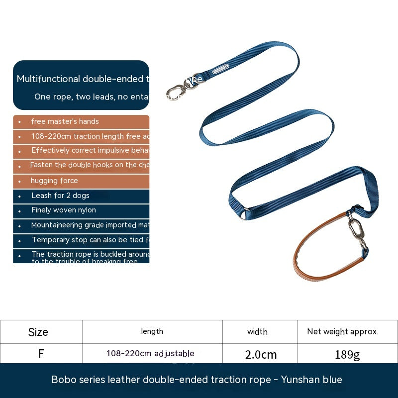 Knitted Leash for Large Dogs - Durable Traction Chain