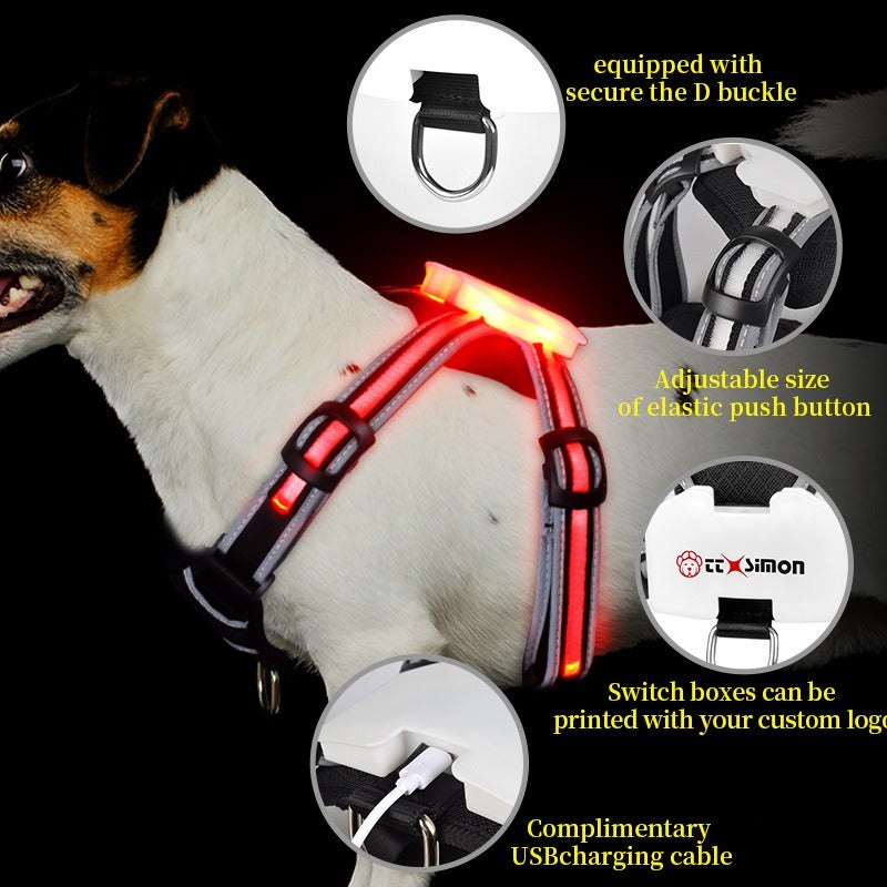 Dog Vest LED Harness