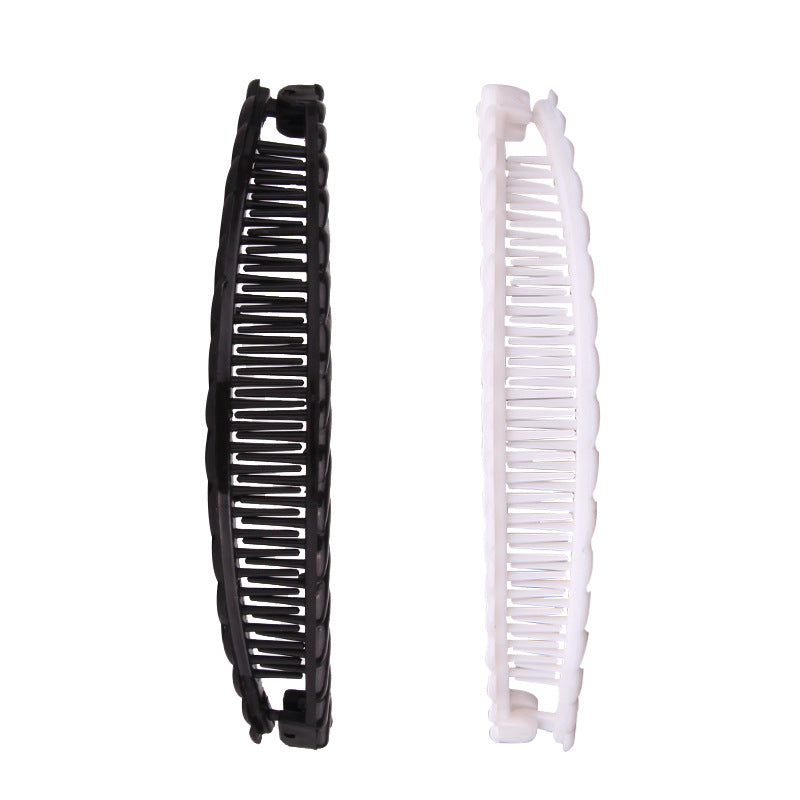 Vintage Solid Color Banana Hair Clip for Women & Girls