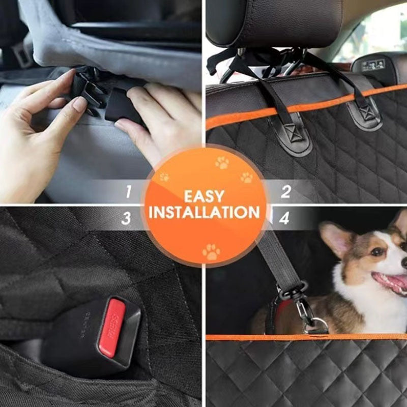 Oxford Cloth Car Pet Rear Seat Mat