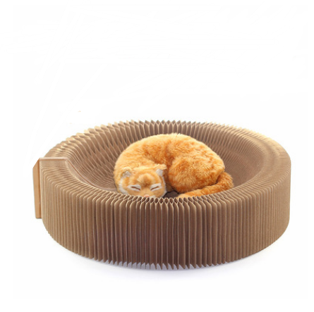 Foldable Accordion Cat Scratcher and Toy Accessories