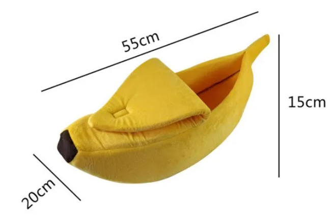 Banana Shaped Pet House Dog Bed