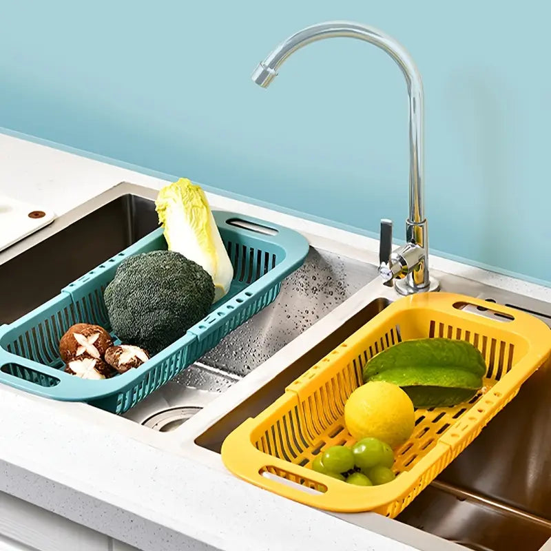Adjustable Collapsible Colander for Kitchen Sink