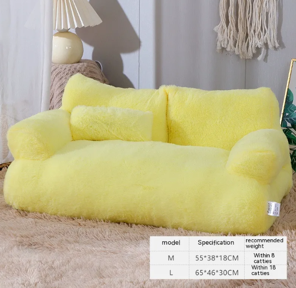 Luxury Warm Plush Cat Bed Sofa