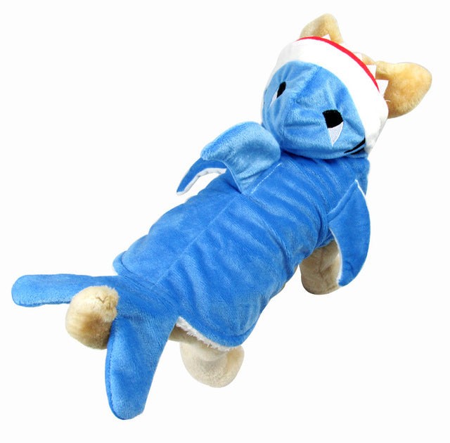 3D Shark Transformation Dog Outfit
