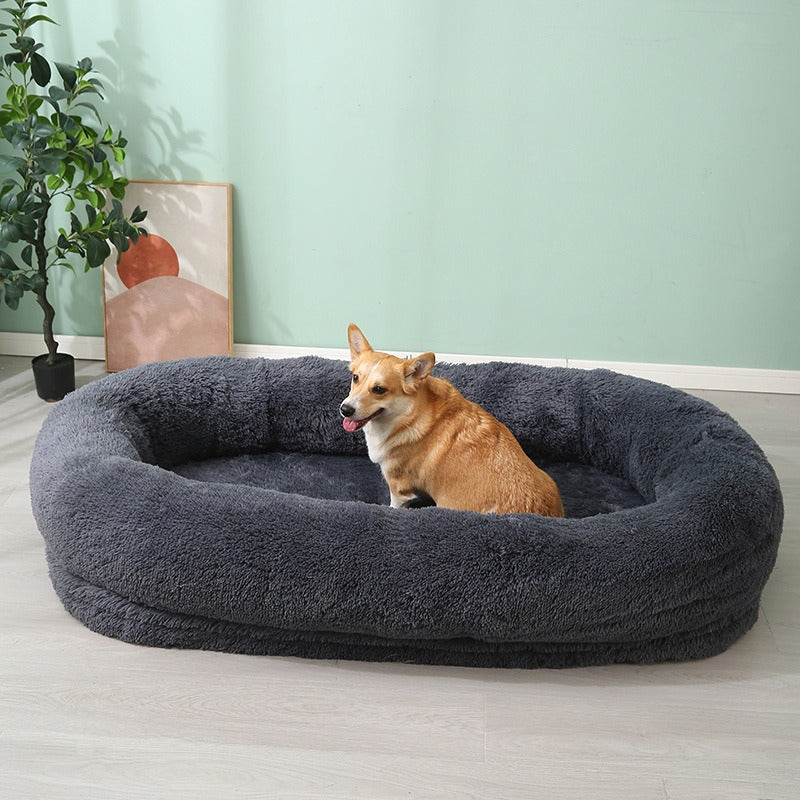 Plush Winter Warm Large Pet Bed