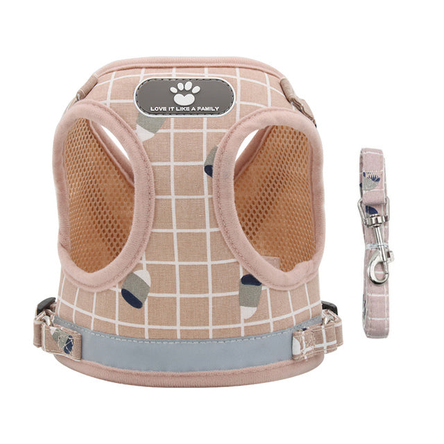 Adjustable Reflective Pet Traction Rope and Collar Set