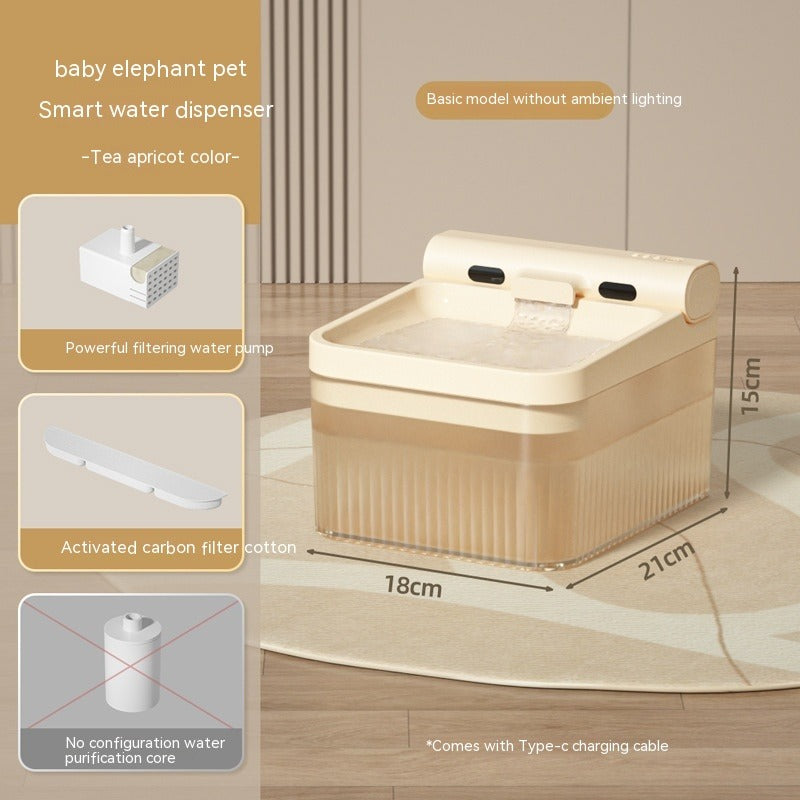 Plastic Pet Smart Water Dispenser 4L