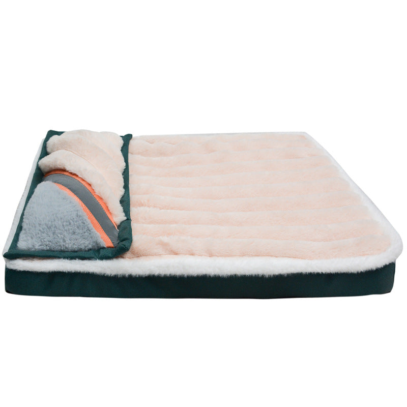 Warm Anti-Tear Dog Sleeping Mat and Pillow