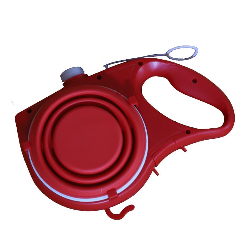 Portable Multifunctional Pet Leash with Water Bottle