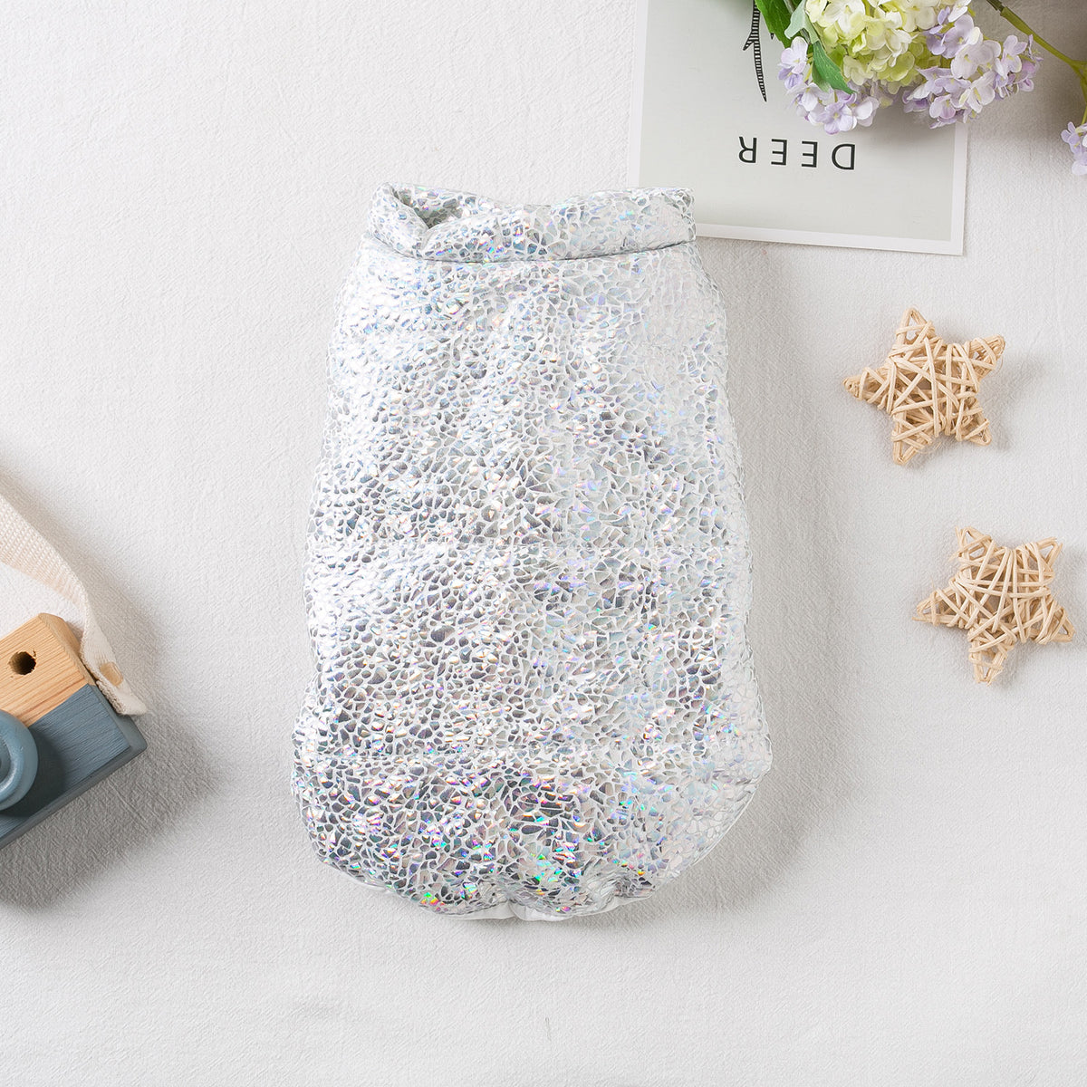 Shiny Warm Vest Clothes for Pets